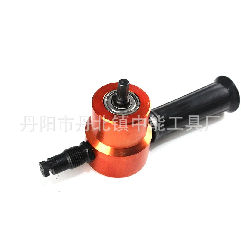 

Red Metal Cutting Machine Double Head Sheet Nibbler Metal Cutter Drill Attachment 360 Degree Adjustable Metal Electric Cutter