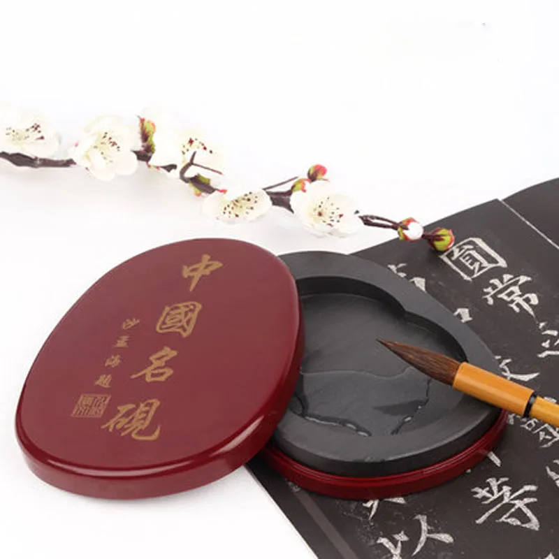 

Traditional Chinese Natural Stone Carved Calligraphy Supplies Ink Stone Inkstone Ink Accessory For Practice Writing Calligraphy