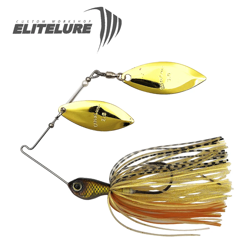 

ELITELURE CFS 10g/14g Double Metal Leaf Spinnning Bait Spoon Lure Swimbait Wobblers Spinnerbait Tackle Rig For Bass Pike Fishing