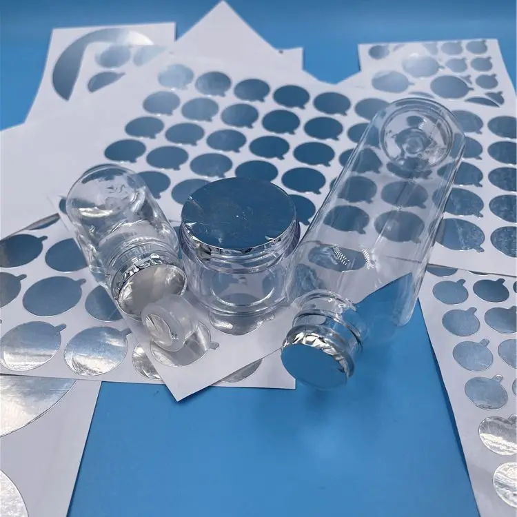 Guarnizioni autoadesive in alluminio 38MM 60MM 68MM, bottiglie di plastica sigillate, lattine di metallo incollate per prevenire perdite,