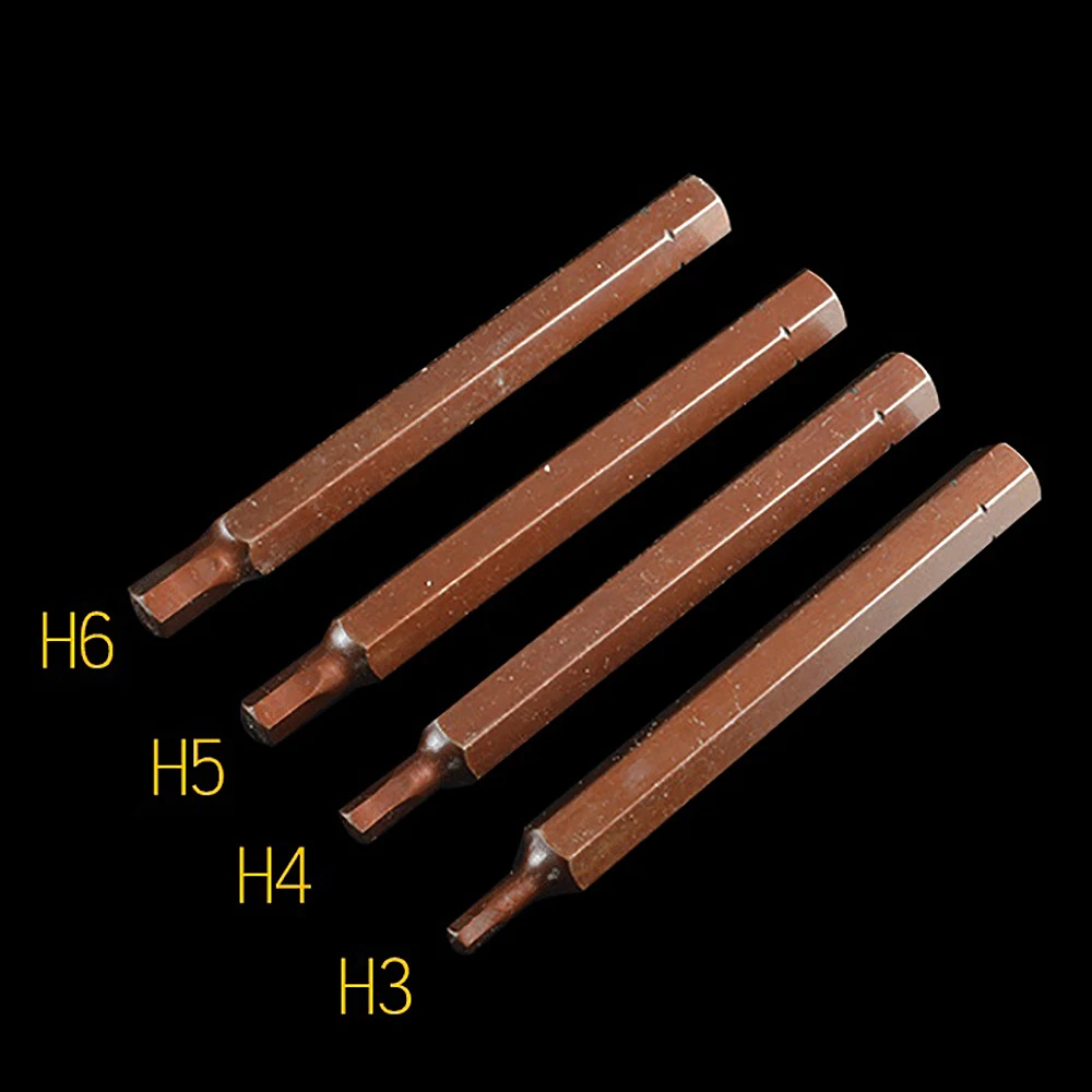 1Pcs S2เหล็ก Phillips / Slotted / Hex แม่เหล็กไขควง Bit 8Mm Shank เส้นผ่าศูนย์กลางสกรูไฟฟ้า bits 80Mm