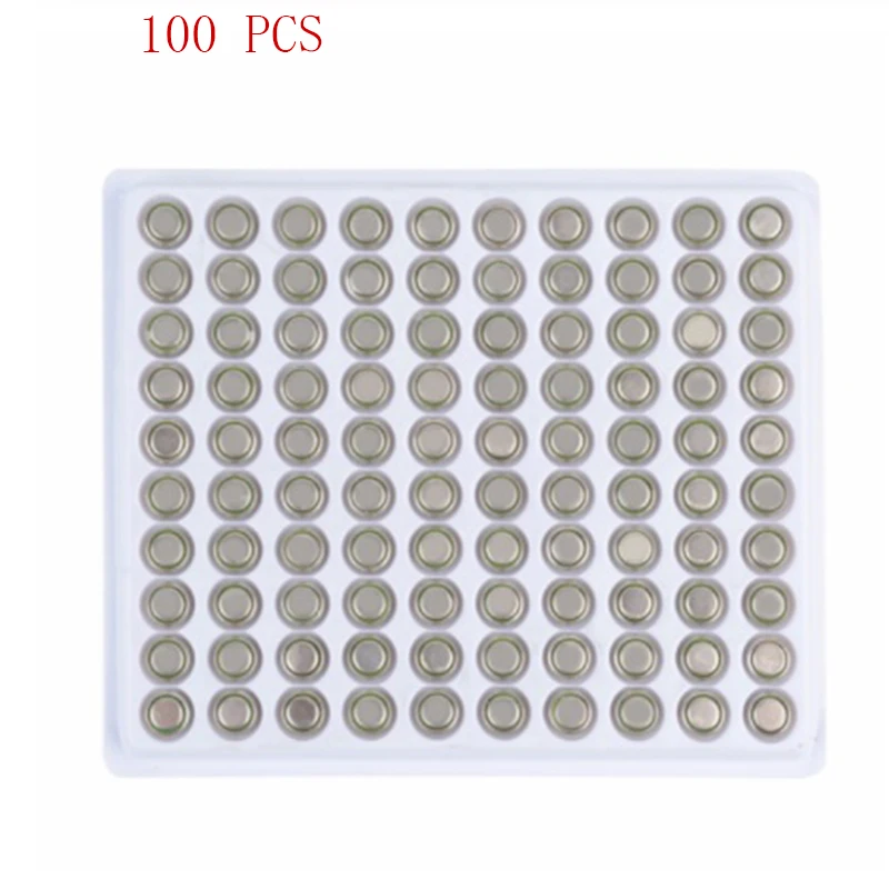 NEW 100PCS Coin Alkaline Battery AG3 1.55V Button Batteries LR41 SR41 192 CX41 392 L736 384 SR41SW Calculators Watch Lamp Chain