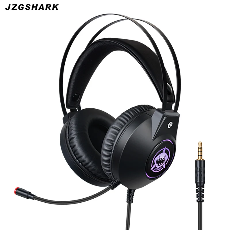 Gaming Headset Wired Led-Light Professional Stereo Headphones with Microphone for Gamer PC PS4 Xbox One Xiaomi Huawei Samsung