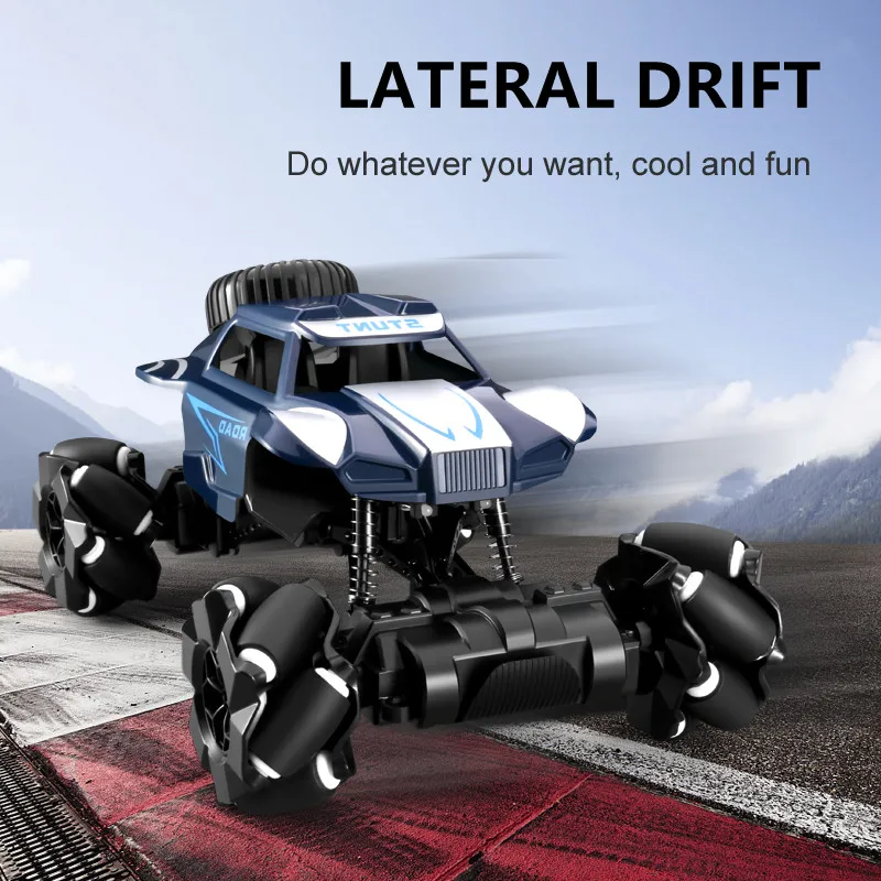 All-Terrain Off-road Remote Control Buggy 30KM/H Lateral Drift 360-Degree Stunt Rotation Independent Shock Absorber RC Car Model