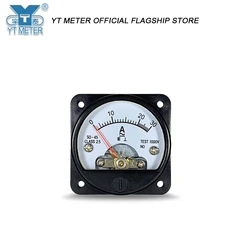 So45 pointer AC ammeter AC3A 5A 10A 15A 20A 30A AC voltmeter 300V 500V size 45mm circular instrument installation test instrumen