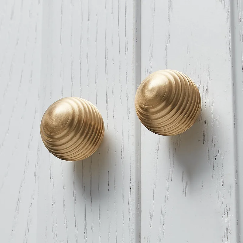 Furniture Drawer Knob Brass Wardrobe Cupboard Cabinet Handle Door Pulls Gold Dresser Knob Hardware