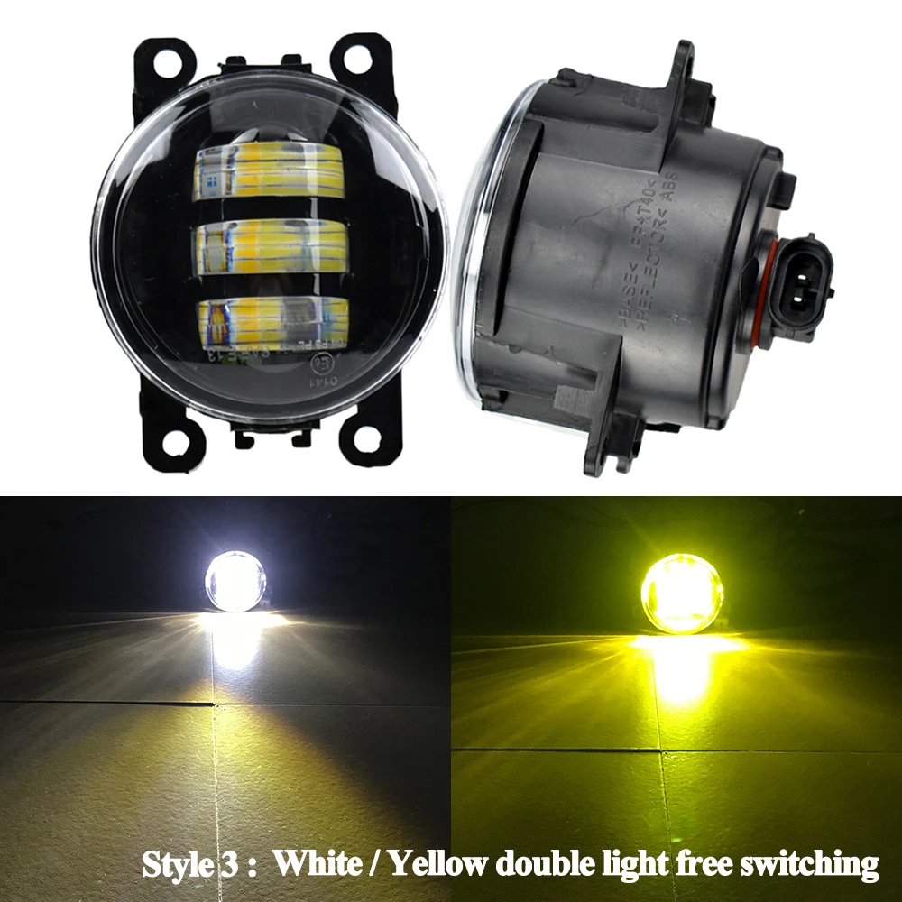 2pcs/pair LED fog Lights For Jeep Cherokee KL 2014 2015 2016 For Jeep Compass MP 2017 2018 For Jeep Renegade BU 2015 2016 2017
