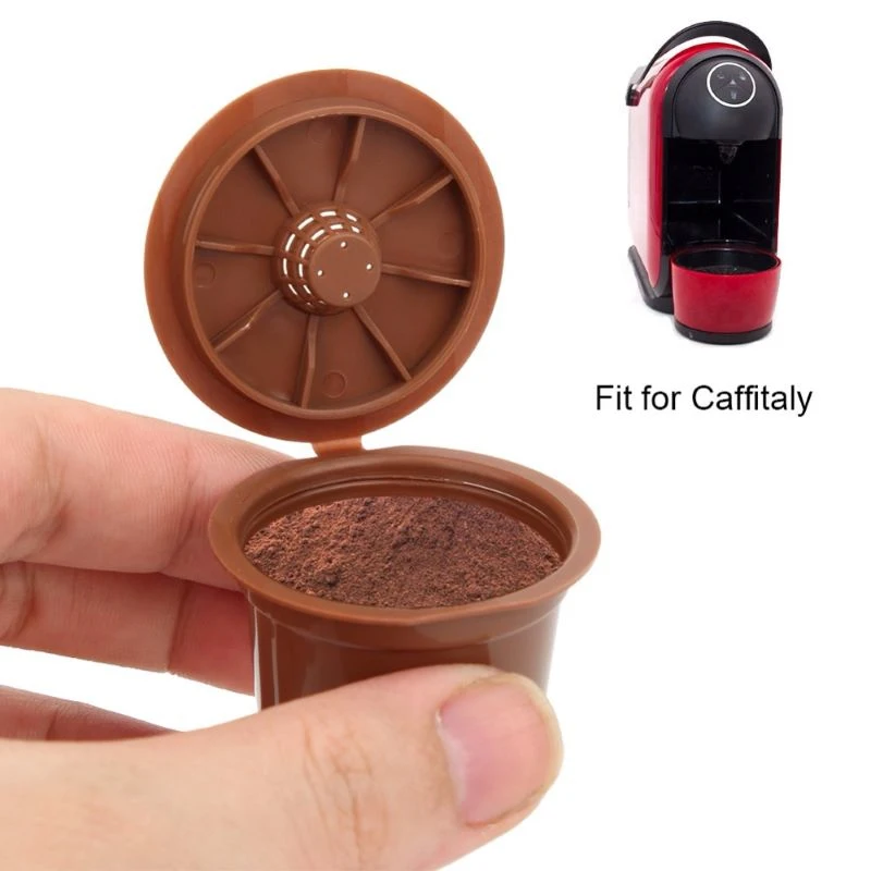 Filtre réutilisable pour machine à café Caffitaly, capacité de 8g, 3 pièces, 6 pièces