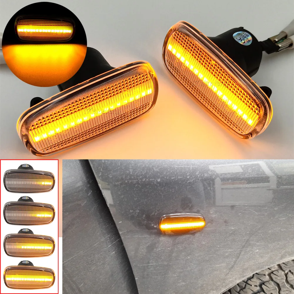 LED Dynamic Side Marker Light Turn Signal Blinker Lamps For Toyota Land Cruiser Prius Kluger Wish Altezza Isis Lexus IS 200 300