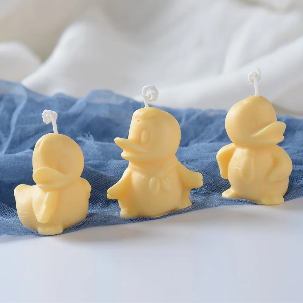 3D Cute Duck Silicone Mold Animal Candle Baby Soap Mold Aromatherapy Candle Mould DIY Crafts Decor Making Tool