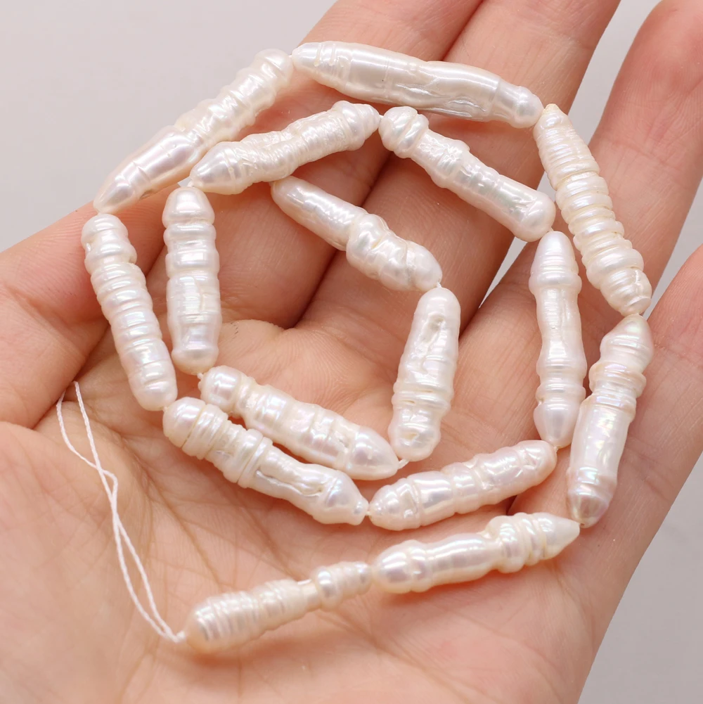 Genuine 100% Pearl Beads Natural Freshwater Baroque Loose Beads Perles for Jewelry Making DIY Crafts Bracelet Necklace Gift 13''