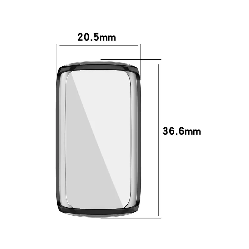 إسيدي لينة ساعة من البولي يوريثان الحالات ل Fitbit Luxe مكافحة صدمة خدش غطاء كامل الغطاء الواقي شل ل Fitbit Luxe