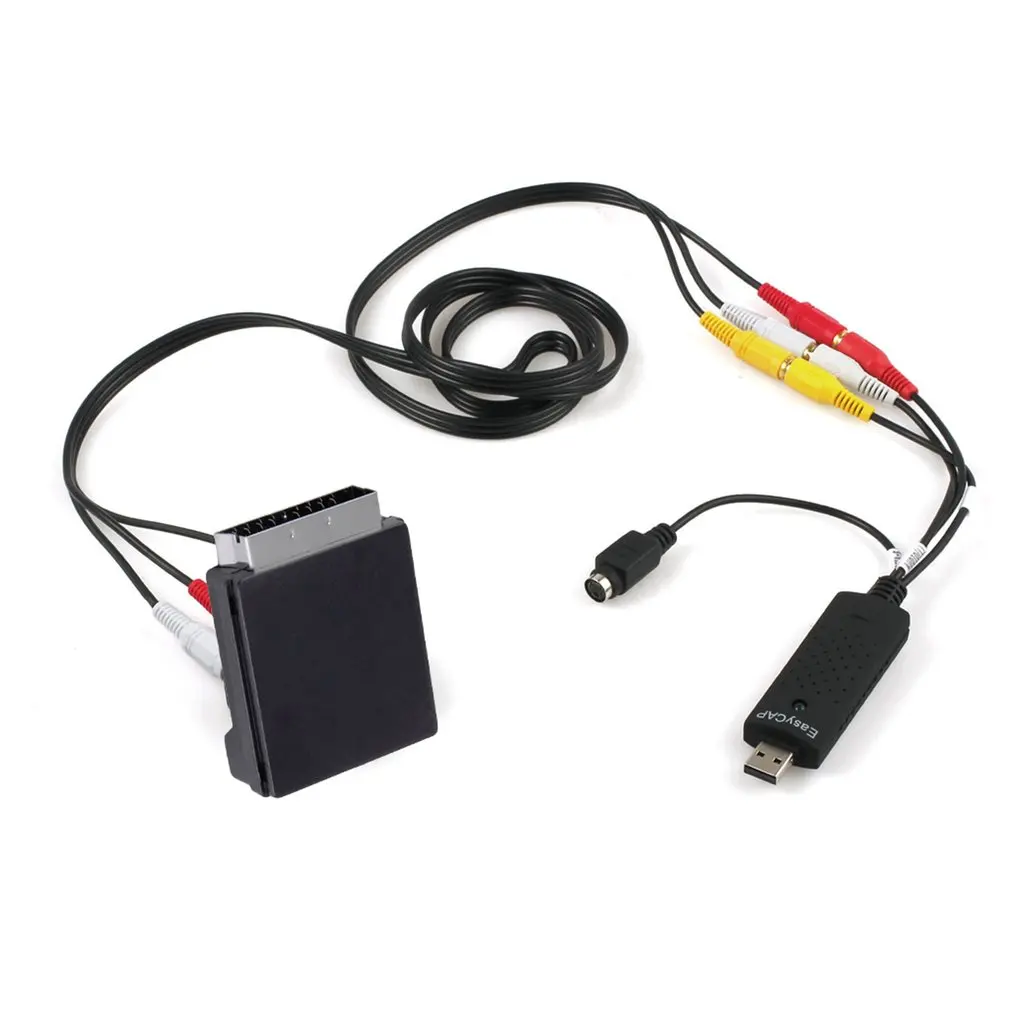 Tragbare USB 2,0 Audio Video Capture Card Adapter TV DVD VHS DVR Video Capture Converter Adapter Für Win7/8/XP/Vista