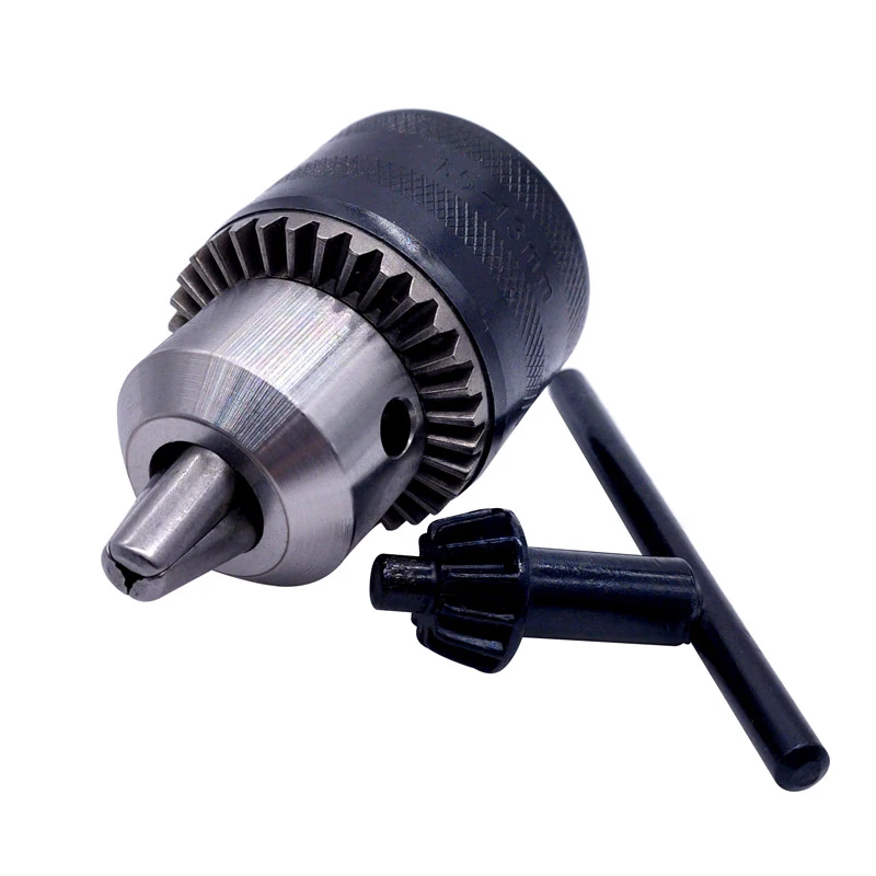 1pcs 1.5-13mm B16 3/8 Thread Drill Chuck Conversion Drill Chuck 1/2 M12x1.25 Wrench Into Electric Drill Keyless 3 Jaw Chuck