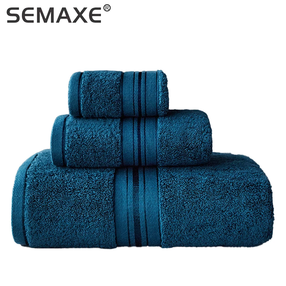 Bath towel set 100% cotton soft super absorbent towel face/thick and large bath towel bathroom hotel sauna