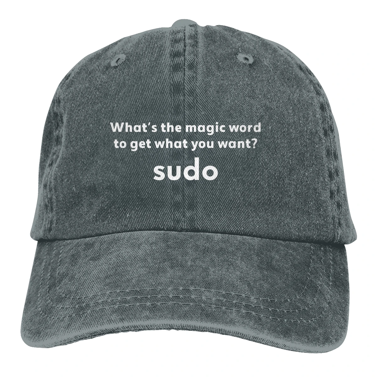 Funny Joke Magic Word Sudo Debian Unix Engineer Design The Baseball Cap  Outdoor Custom Linux Program it crowd Programer Hats