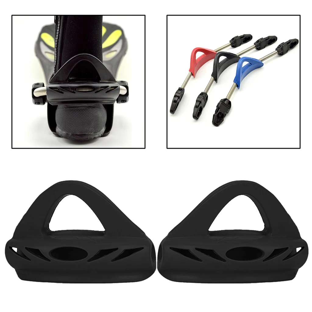 1Pair Rubber Diving Fins Strap Flippers Spring Heel Straps Replacement Band Flexible Straps Water Sports Accessories