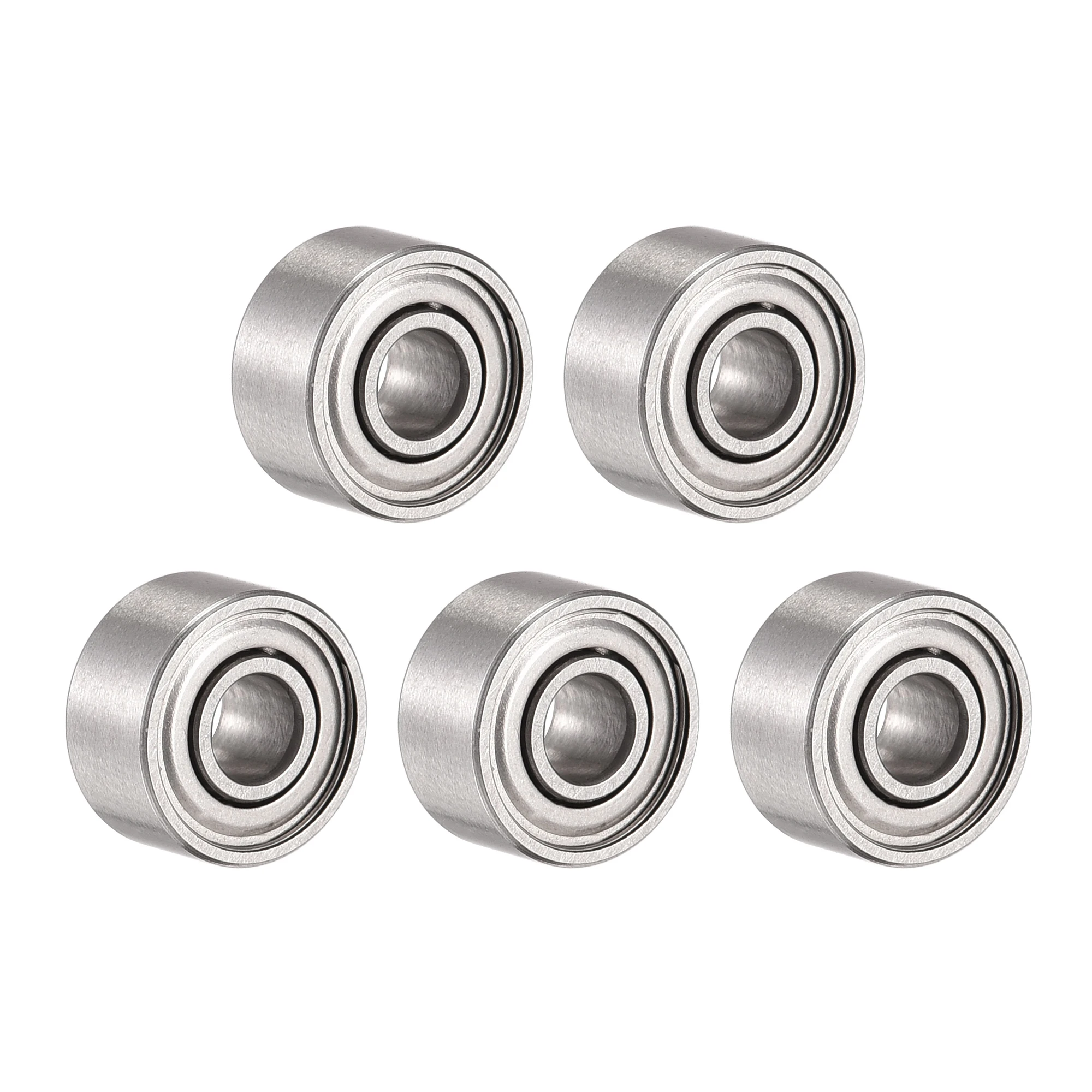 Uxcell 5Pcs S693ZZ Stainless Steel Ball Bearing 3x8x4mm Double Shielded Bearings