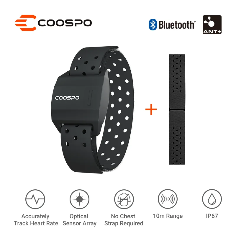 Bluetooth 4,0 ANT + CooSpo датчик HW706 для велосипедного компьютера Garmin Wahoo монитор сердечного ритма наручный фитнес-браслет для велоспорта