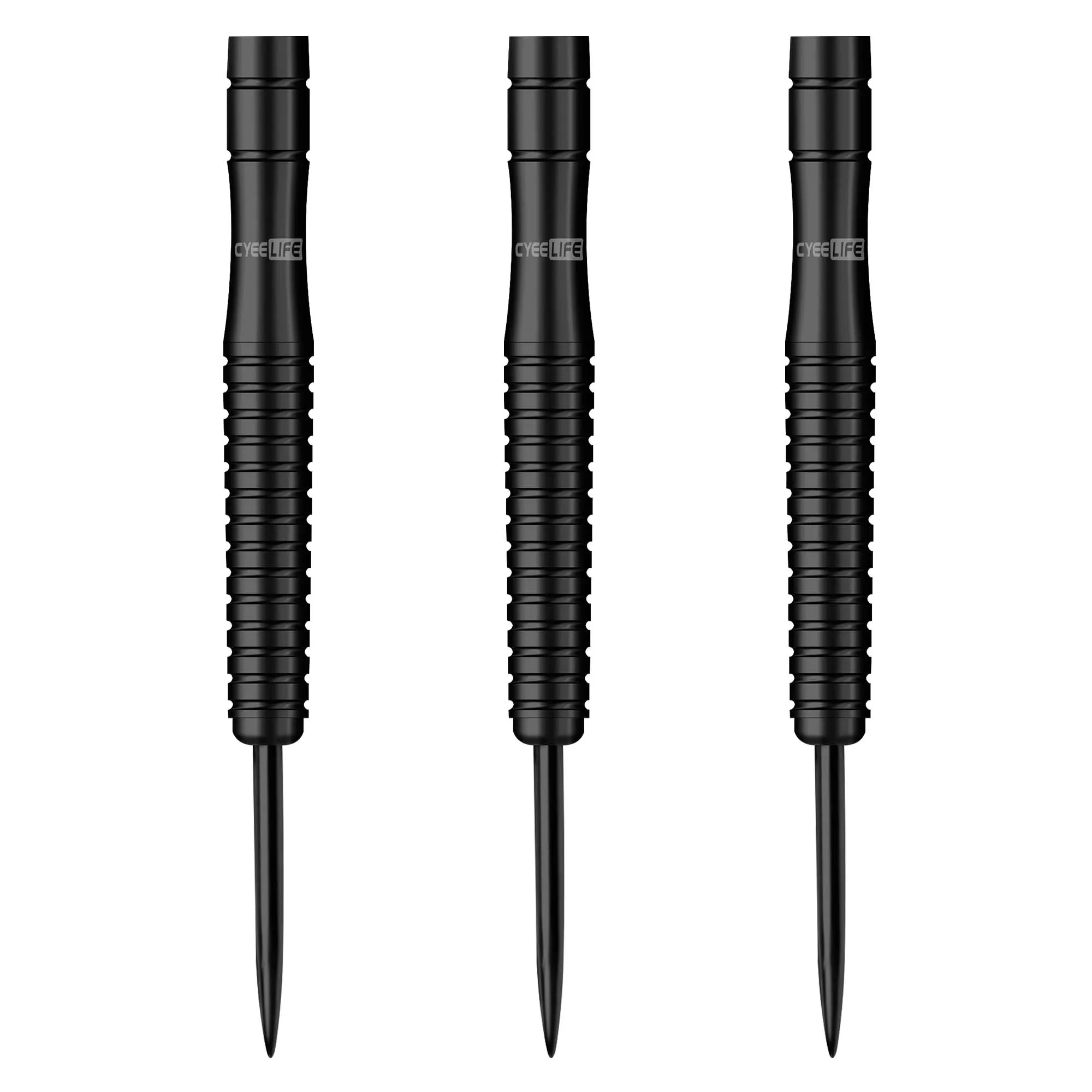 

CyeeLife 23g Tungsten 90% Steel Dart Barrels Black 3pcs For Metal tip Dartboard No Accessories