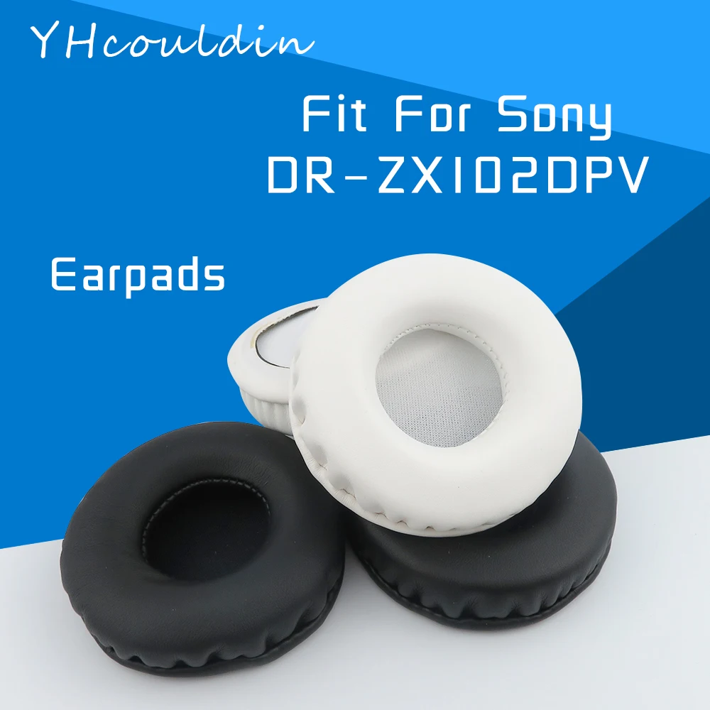 YHcouldin وسادات أذن لسوني DR ZX102DPV DR-ZX102DPV ملحقات سماعة الرأس استبدال المواد الجلدية الناعمة التجاعيد