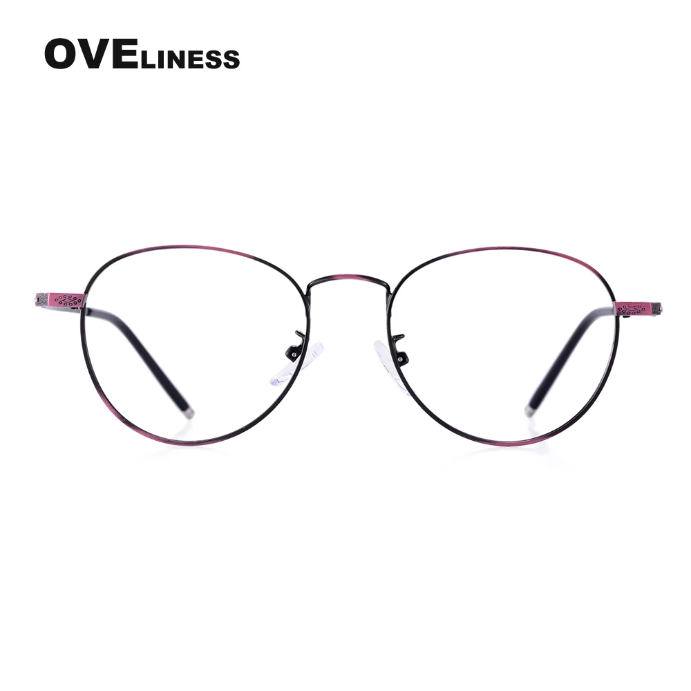 anti blue ray reading glasses round presbyopia eyeglasses alloy clear lens spectacles Hyperopia eyewear eyeglasses frame