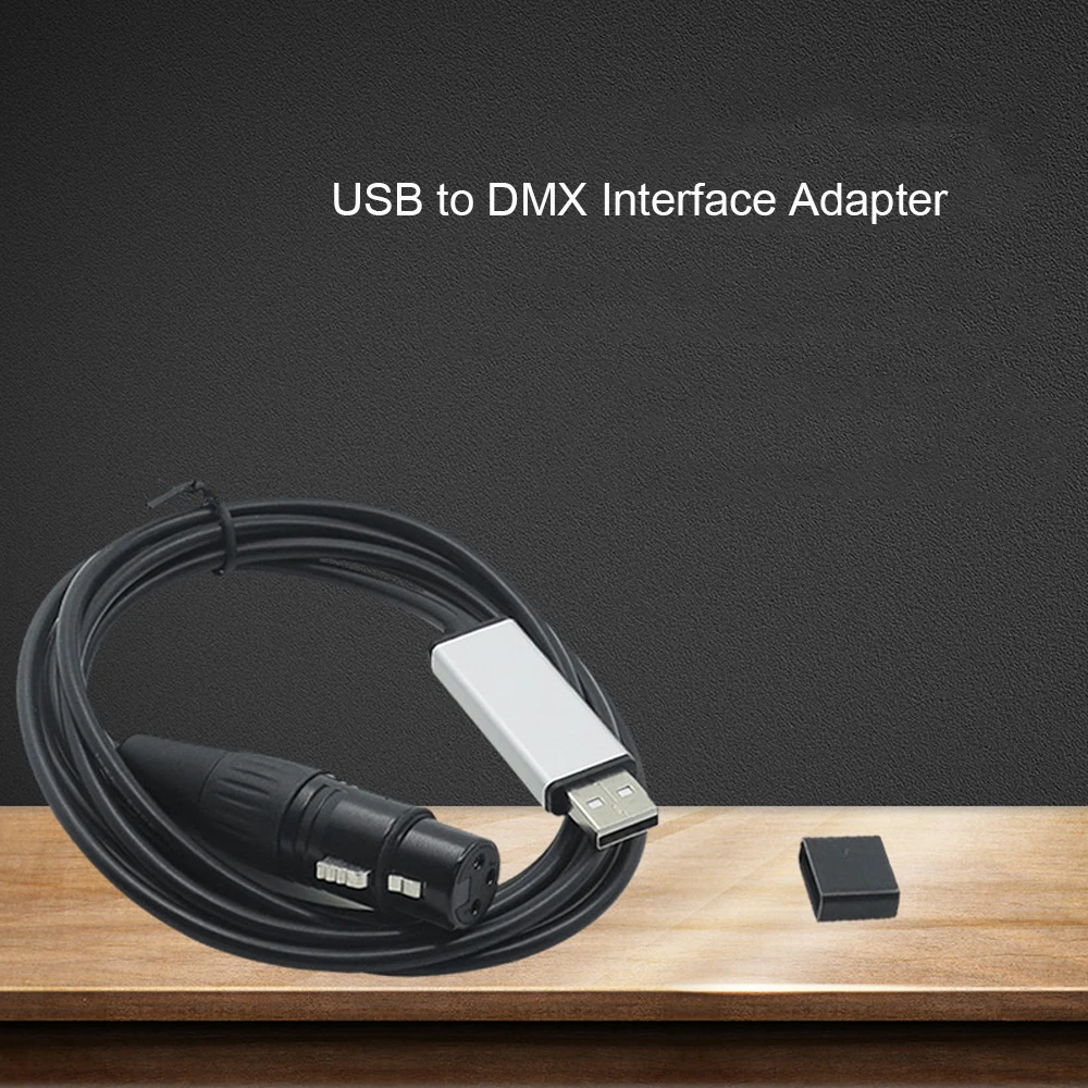 USB to DMX Interface Adapter DMX512 Computer Stage Lighting Controller Dimmer Usb Led Dmx512 Interface With CD