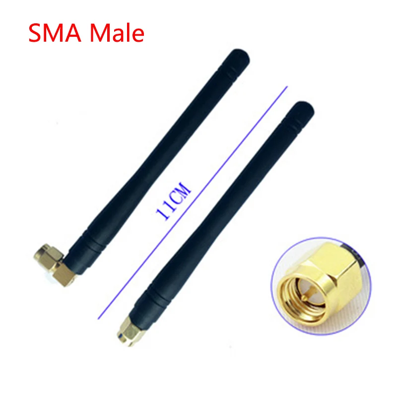 90/180 Degree SMA Male of new 4G LTE 3G GSM GPRS multi-frequency omnidirectional high-gain rubber stick whip antenna