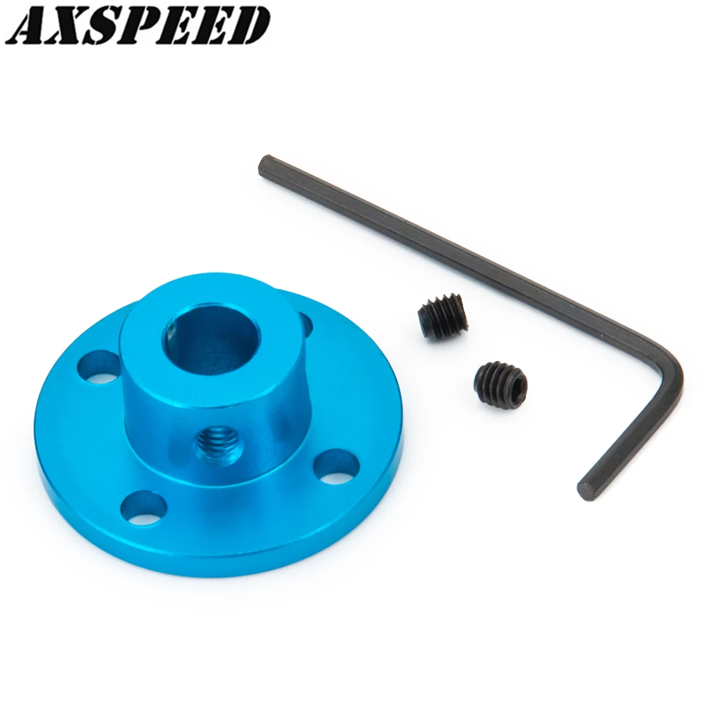 AXSPEED 8mm Rigid Flange Coupling Motor Guide Shaft Coupler Motor Connector for RC Boat Aluminum Alloy Upgrade Accessories