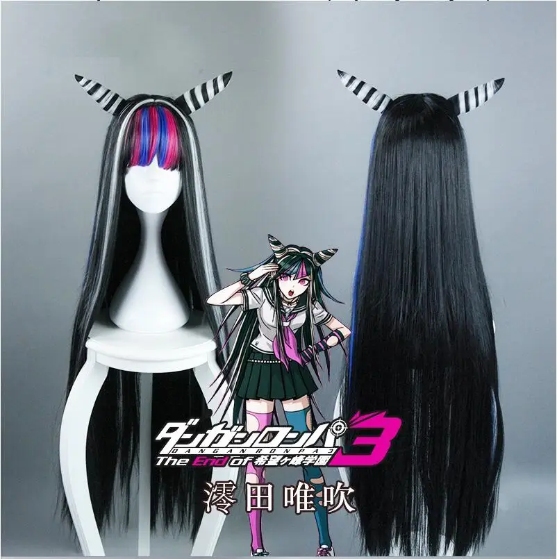 

Anime New Danganronpa Mioda Ibuki Cosplay Wigs 100cm Long Heat Resistant Synthetic Hair Perucas Cosplay Wig + Wig Cap