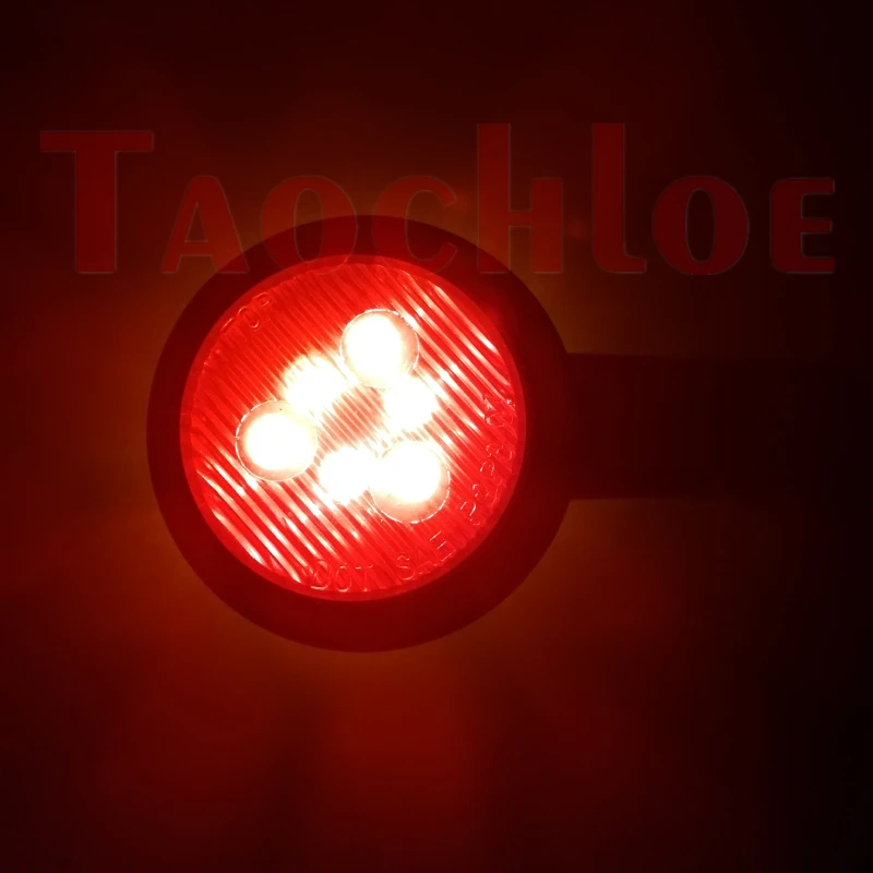 2Pcs LED Position Light Trailer Side Marker Lights 12V 24V Truck Rear Lights Cargo Car Clearance Lamp Red Amber Signal