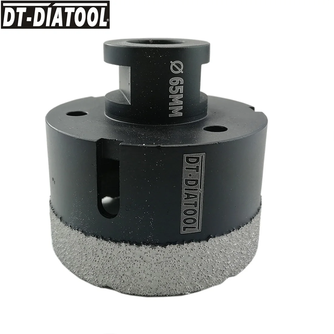 DT-DIATOOL 1pc M14 Dia 65mm Dry Vacuum Brazed Diamond Drilling Core Bit Ceramic Tile Hole Saw Granite Marble Stone Drill Bit