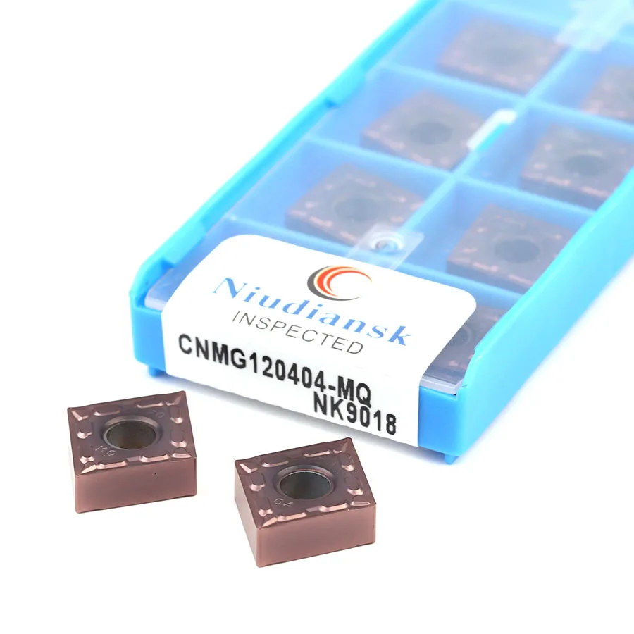 10 قطعة CNMG120404-MQ NK9018 CNMG120408-MQ NK9018 CVD + PVD عالية الجودة المغلفة قطع إدراج آلة خرط تعمل بالتحكم الرقمي بواسطة الحاسوب شفرات ل الفولاذ المقاوم للصدأ