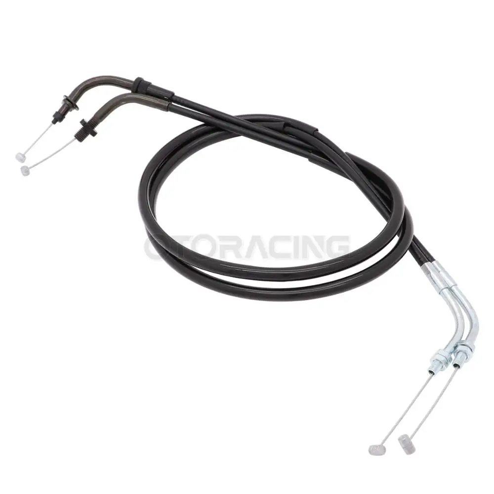 Motorcycle Throttle Cable (1 For Pull and 1 For Push) For Yamaha V- Star DragStar XVS400 XVS650 DS400 DS650 1998-2012