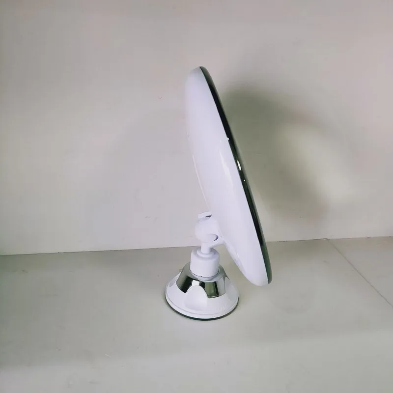مرآة مكياج LED ، تكبير 10X ، مرآة مكياج مع كوب شفط ، مرآة حمام