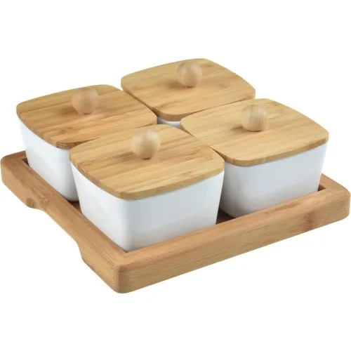 Bambum Lalin - 9 Piece Bamboo Lid Breakfast Set