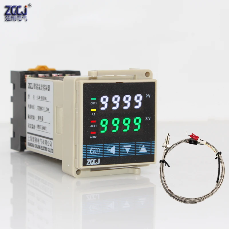 industial Din pid thermostat 2 relay output high temp alarm control K J E N R S B T PT100 Cu50 input temperature controller