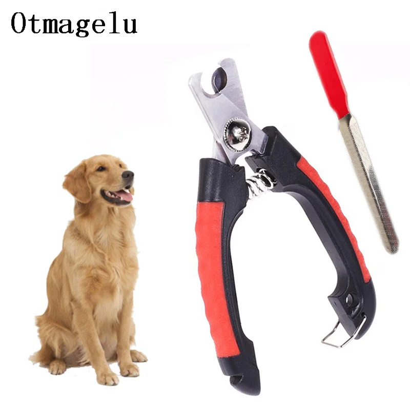 Stainless Steel Pet Nail Clipper Cutter Professional Animal Pet Grooming Scissor for Small Puppy Dog Cats with Nail File Trimmer