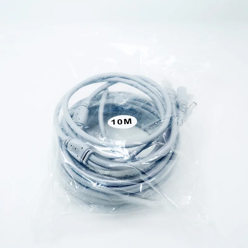 NC-10M 10 개/몫 10M/33ft Cat5E 네트워크 이더넷 LAN 비디오/DC 12V 전원 연장 케이블 CCTV IP 카메라