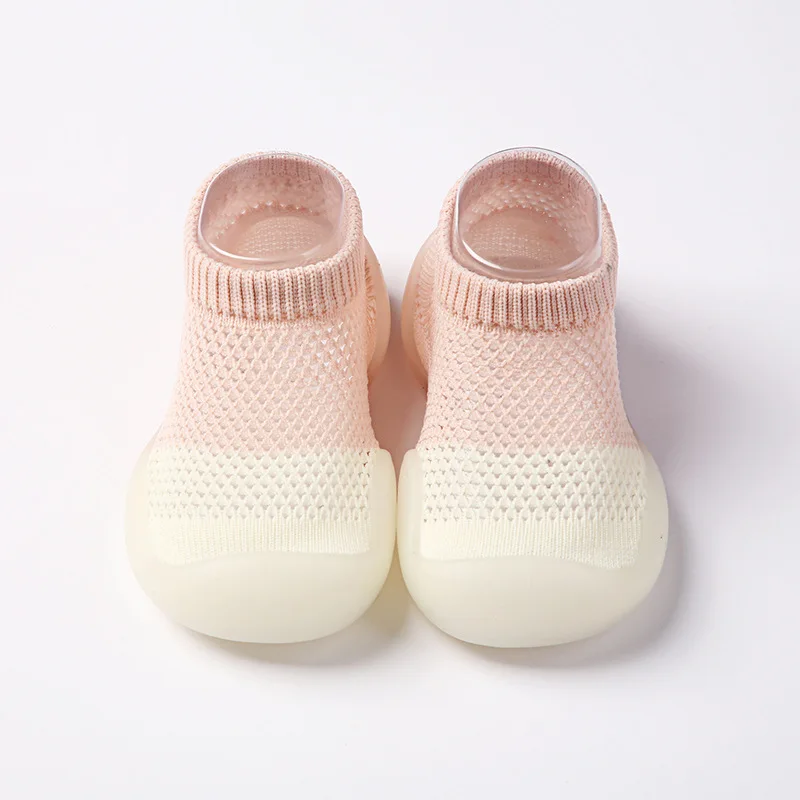 Babyschuhe, Lauflernschuhe, bequem, für Jungen und Mädchen, Kinder, Gummi, weiche, rutschfeste Sohle, Bodenschuhe, Strickstiefeletten – Detail 24