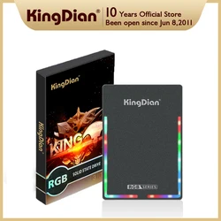 KingDian RGB Sata SSD 128GB 256GB 512GB 1 테라바이트 2.5 ''노트북 용 조명 솔리드 스테이트 드라이브