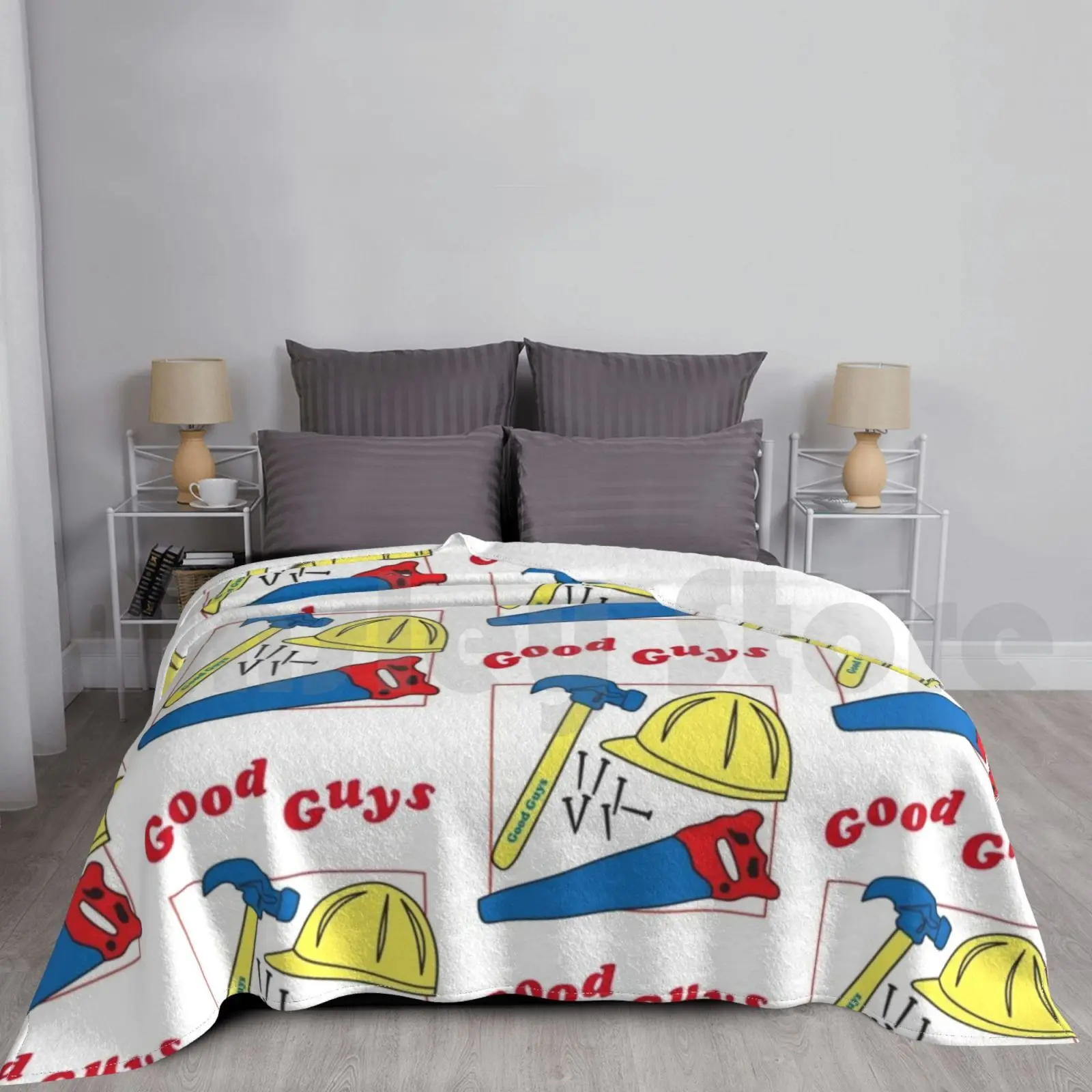 

Blanket Good Guys Child's Play Chucky-Killer Doll-Construction 2908 Good Guys Childs Play