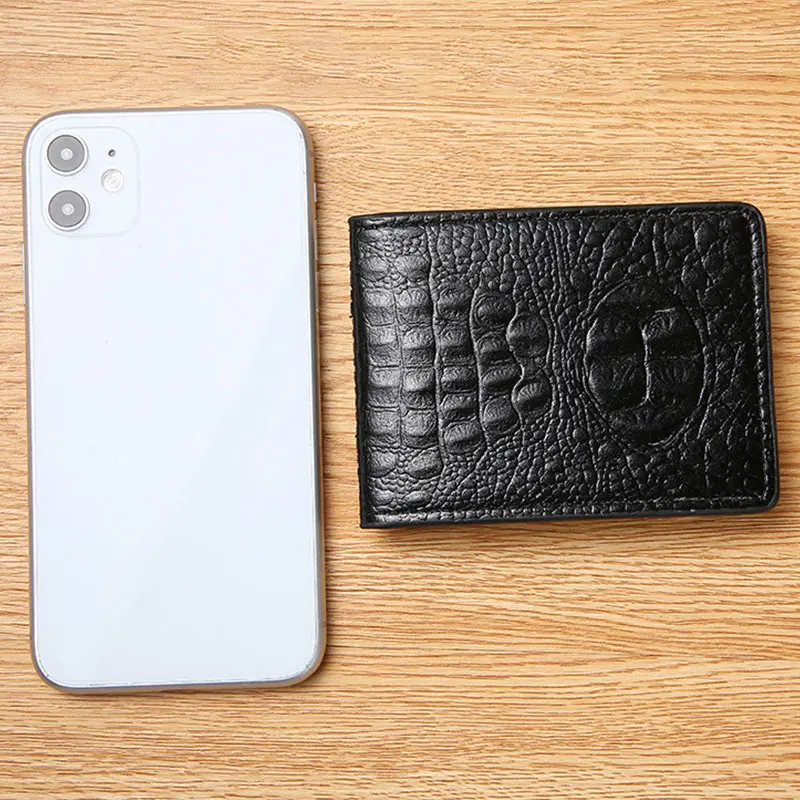 Crocodile Pattern Leather Passport Cover Men Women Retro Auto Driver License Holder Documents Card Credit Holder Mini Wallet