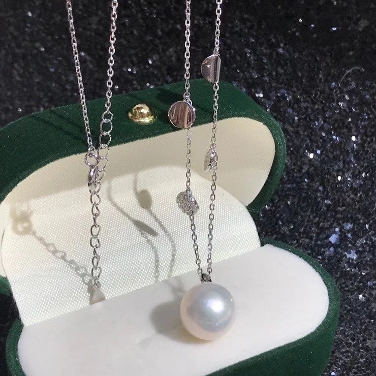 

Beautiful Hot 925 Sterling Silver Necklace Findings Jewelry Base Settings Mountings Parts for Akoya Edison Pearls, Coral, Jade