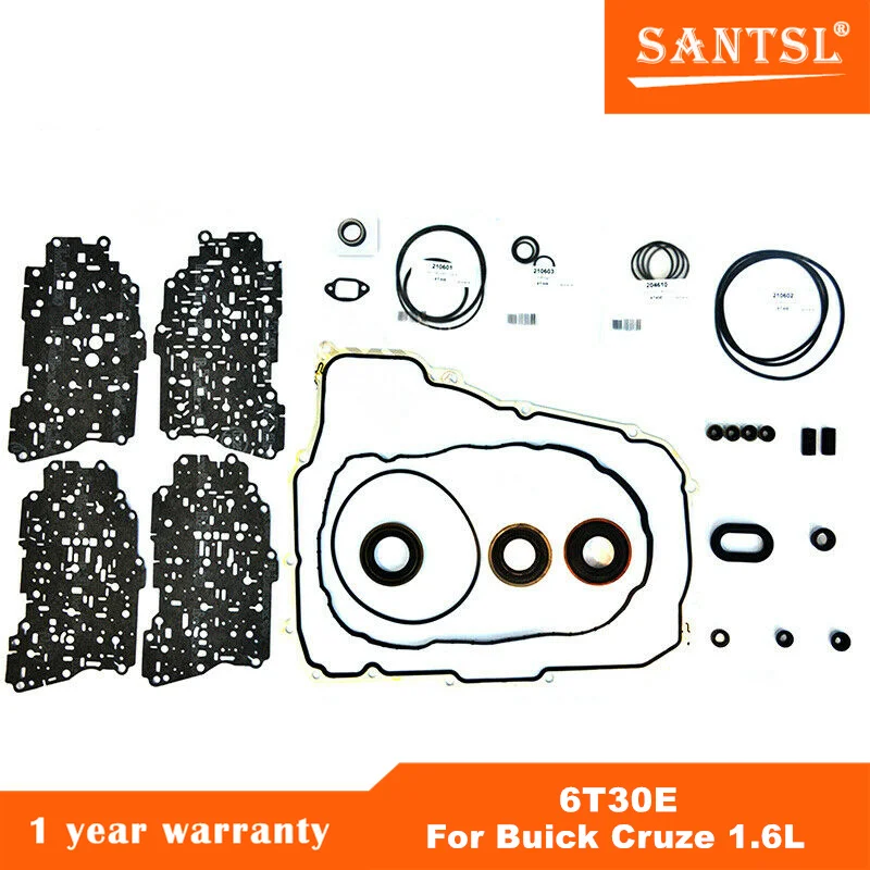 6T30 6T30E Automatic Transmission Overhaul Kit Rebuild Kit Seals Gaskets Fit For Buick Cruze 1.6 Transnation