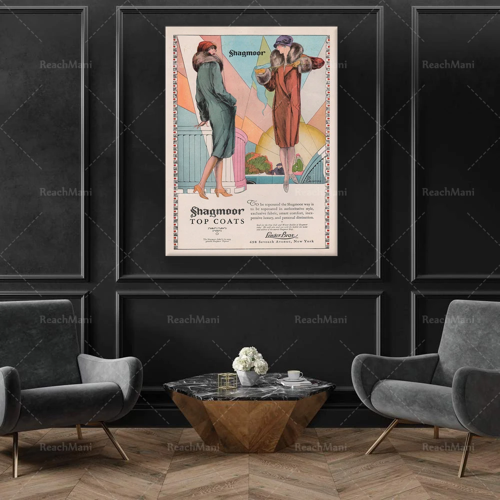 

Vintage Fashion Advertisement Poster| Vintage Wall Art Print| Canvas Print Wall Decor|Poster Print| Retro Wall Poster