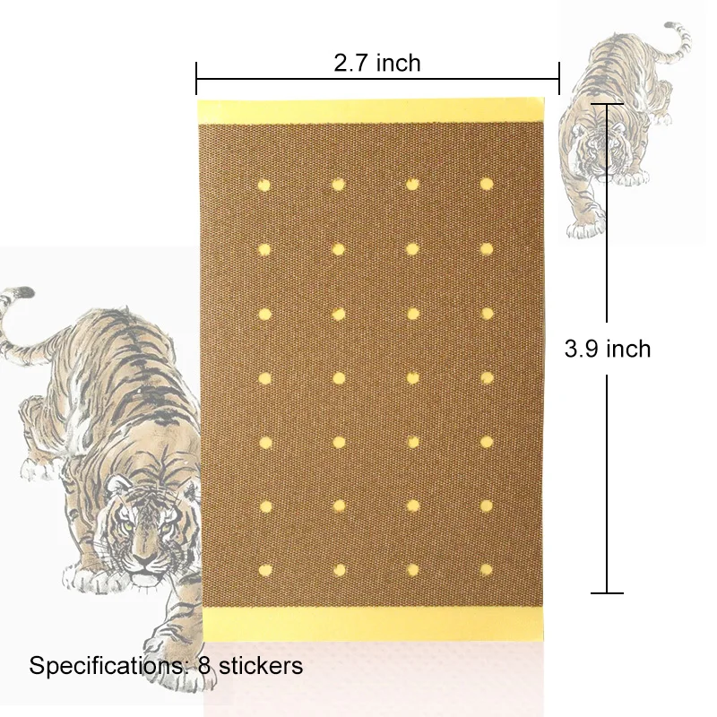 Sumifun 16Pcs Chinese Red Tiger Plaster Pain Relief Patch Heat Back Medical Plaster Antistress Orthopedic Plaster