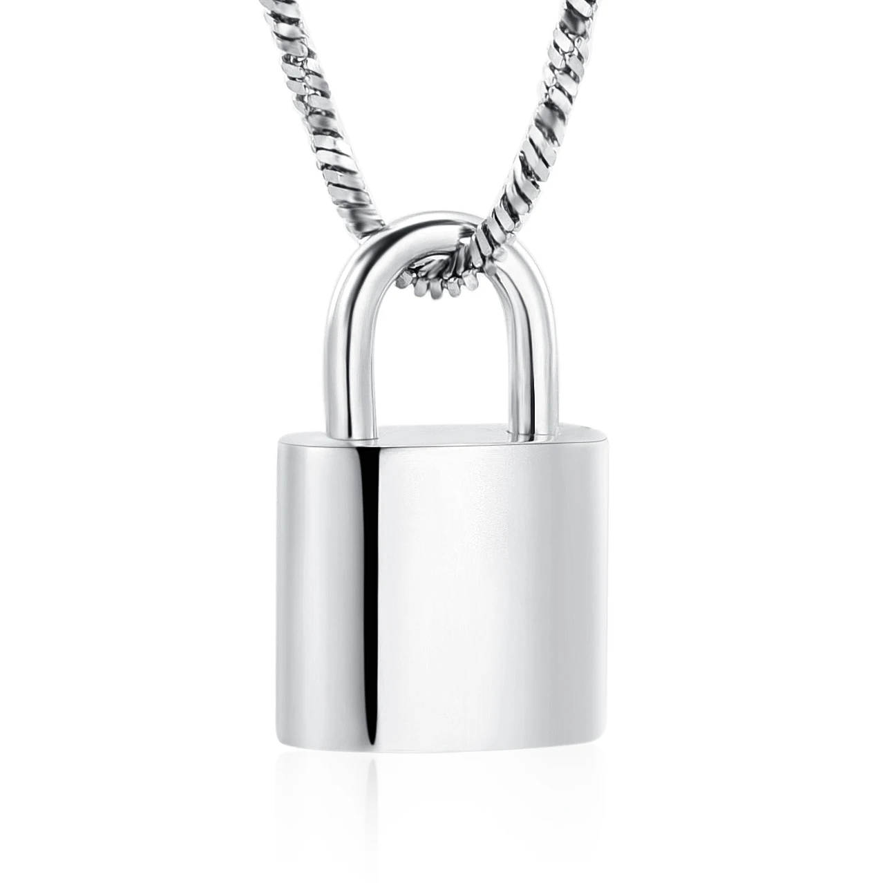 Cremation Jewelry Padlock Urn Necklace for Ashes Keepsake Memorial Urn Jewelry for Human/Pet Ashes