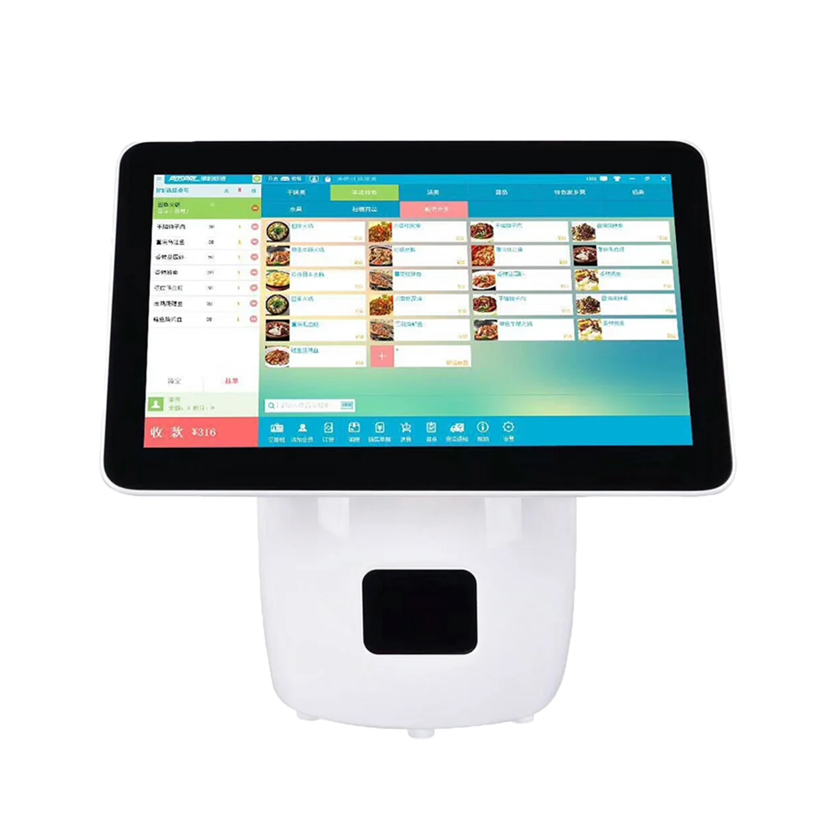 Imagem -03 - Android Monitor Cash Register Tudo em Uma Máquina Pos Software Loyverse Livre para Restaurante Hs-c88 156