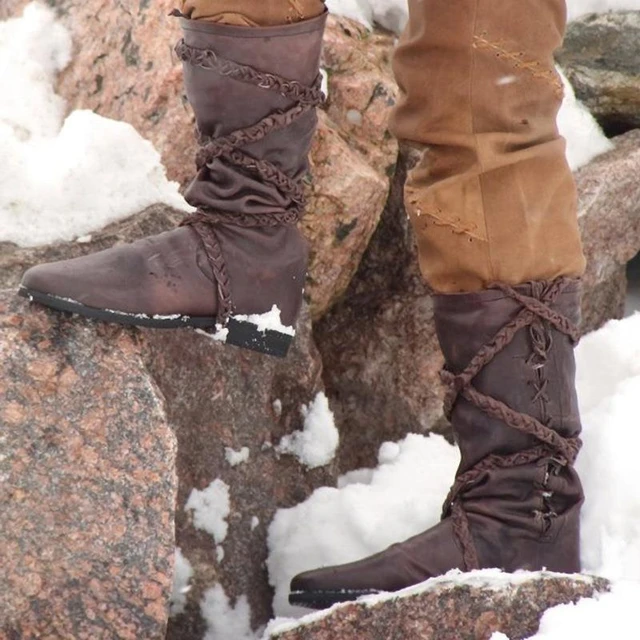 Viking cosplay boots sales